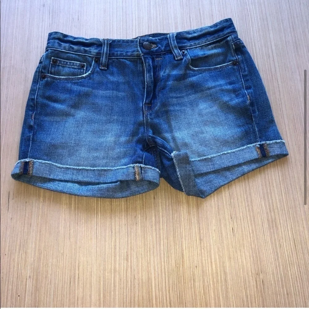 J. Crew Cuffed Denim Jean Shorts
